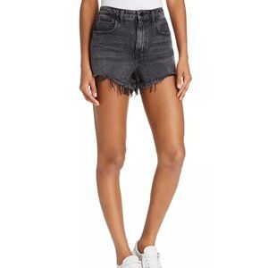 Alexander Wang Bite Grey Aged Denim Shorts